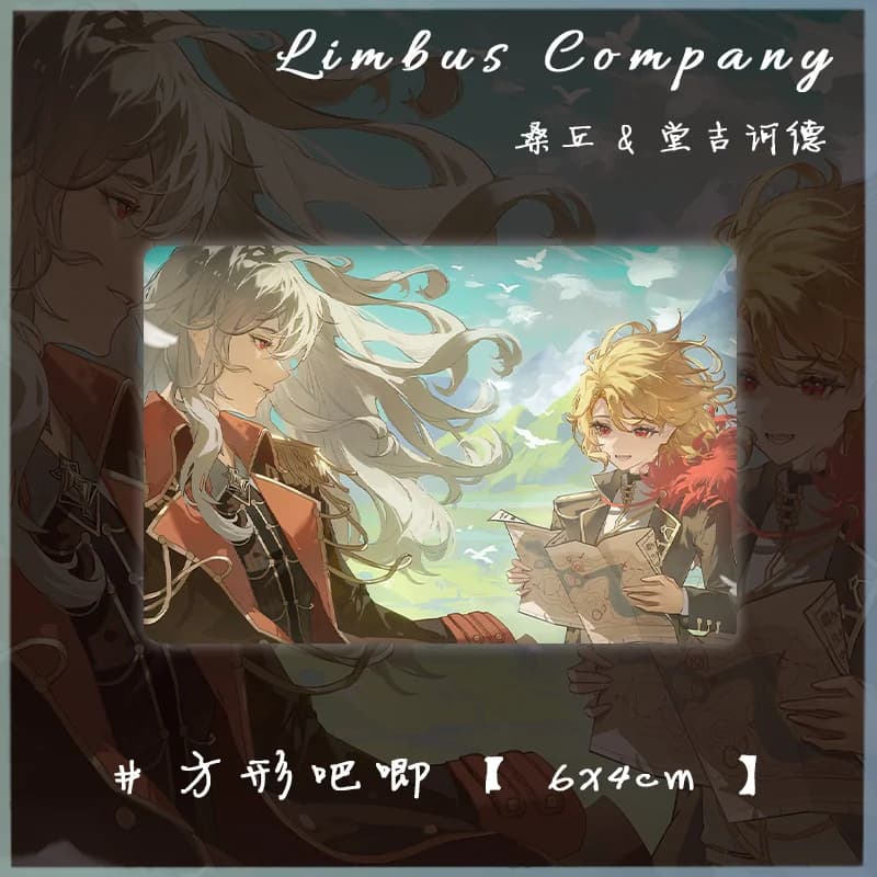 Anime Limbus Company Don Quixote Acrylic Brick Laser Badge Starry Sky Paper Role Play Figures Birthday Xmas Gift Halloween