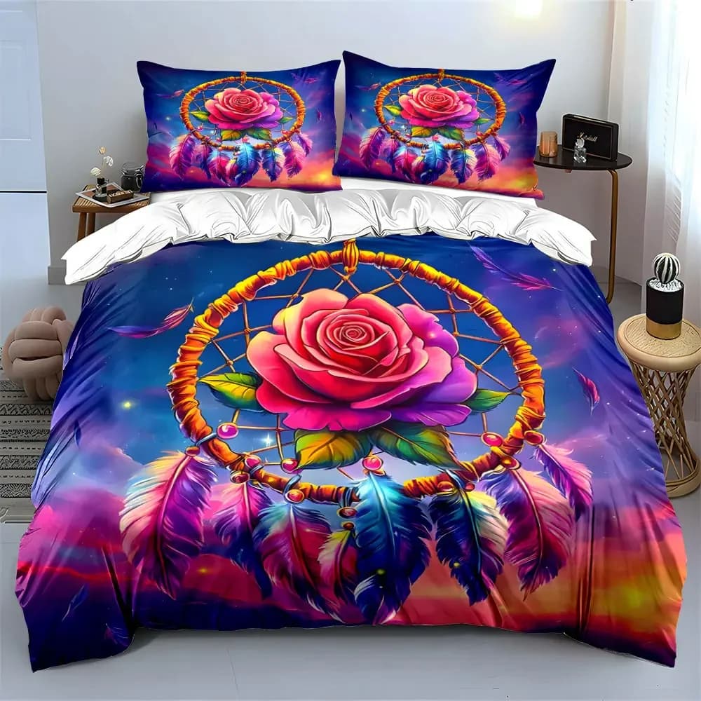 "Dreamcatcher Art Set Decor" Soft Comfortable Duvet Cover Bedding Set Included 1*Duvet Cover & 2*Pillowcases, gift