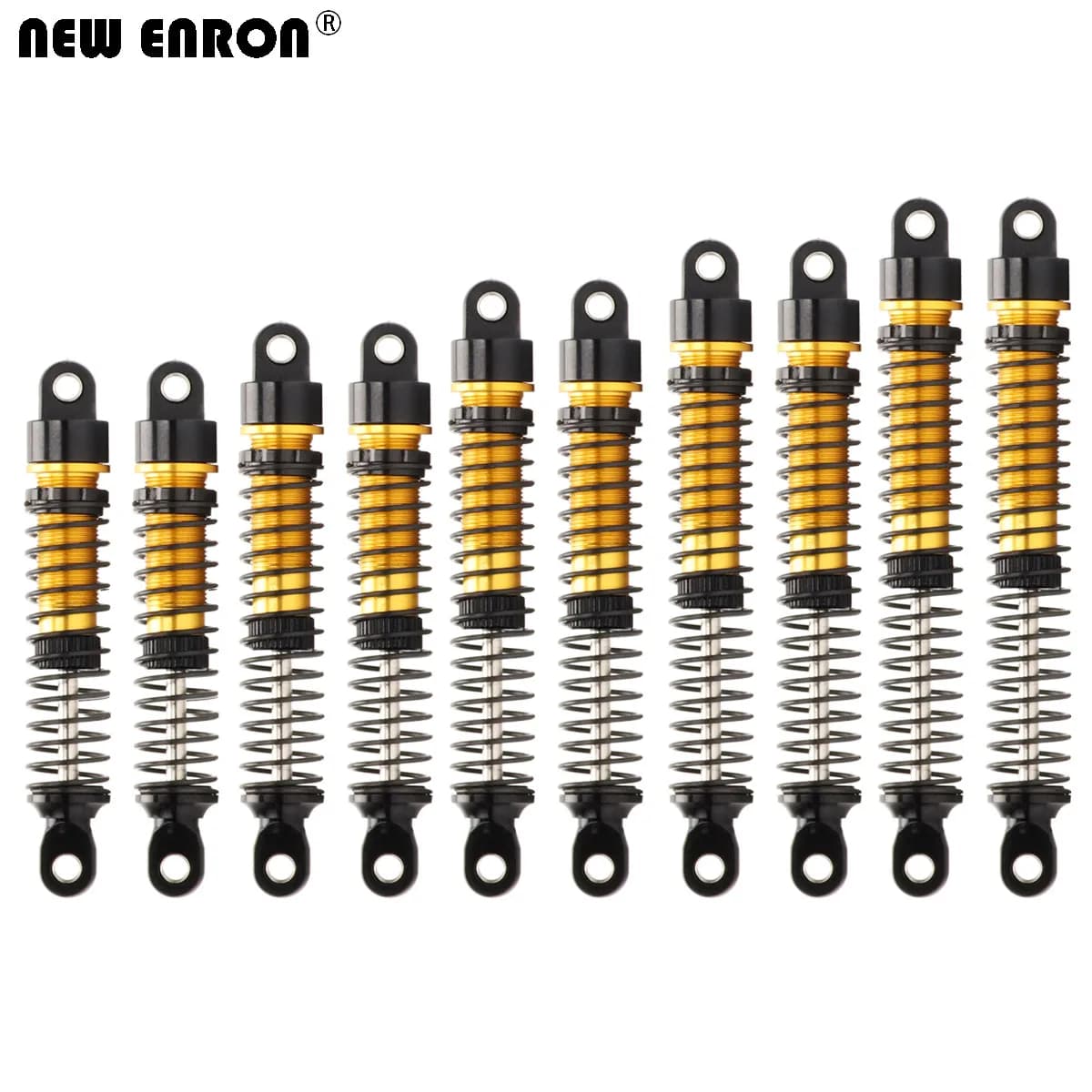 NUOVO ENRON Lega di Alluminio CNC 53/59/65/71/77mm Ammortizzatore Ammortizzatore Per RC 1/24 1/18 1/16 1/12 Crawler ASSIALE TRAXXAS ARRMA HPI