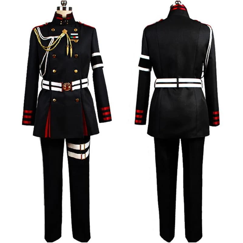 Anime Seraph Guren Ichinose Cosplay Hiiragi Shinya costumi militare uomo giacca pantaloni uniforme vestito Costume di Halloween