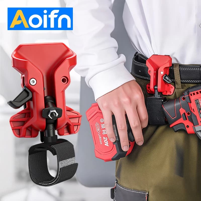 Self-locking Drill Holder Belt Clip Quick Release High-hardness Quick-hook Tool Holder Portable Tool Organizer
