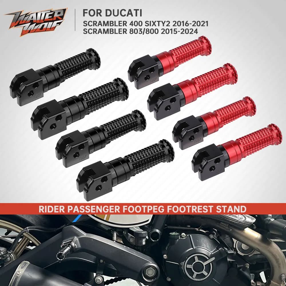 2024 Per Ducati Scrambler 803 800 400 Anteriore Posteriore Del Motociclo Pedana Pedale Rider Poggiapiedi Del Basamento Icona Nightshift Urban Enduro
