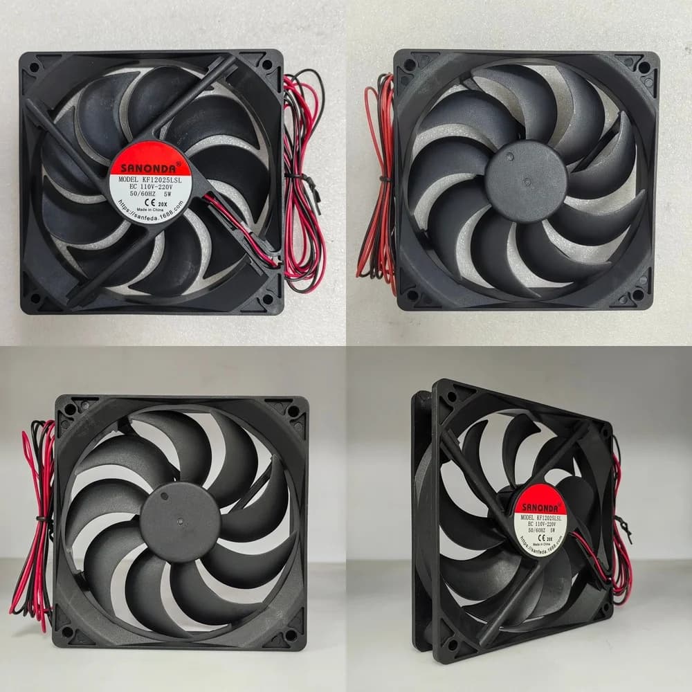 Ventola di Raffreddamento SANONDA 12025 per Laptop e PC, 110V-220V 5W, Mini Raffreddatore d'Aria Portatile per Dissipazione del Calore
