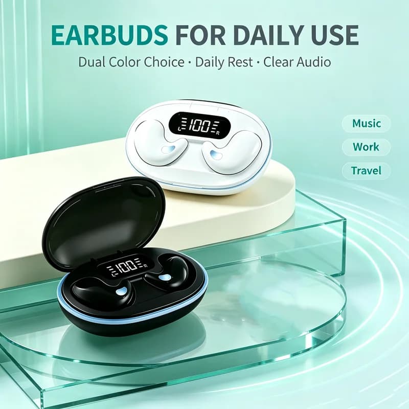 X55 Earphones Wireless Earphones Headphones Noise Reduction Sport Game Sleep Bluetooth Earbuds