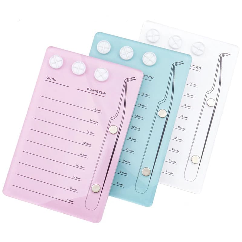 Supporto magnetico per piastra di aspirazione per ciglia Colla per pallet Pannello acrilico Innesto Estensione ciglia finte Supporto per strumenti per il trucco