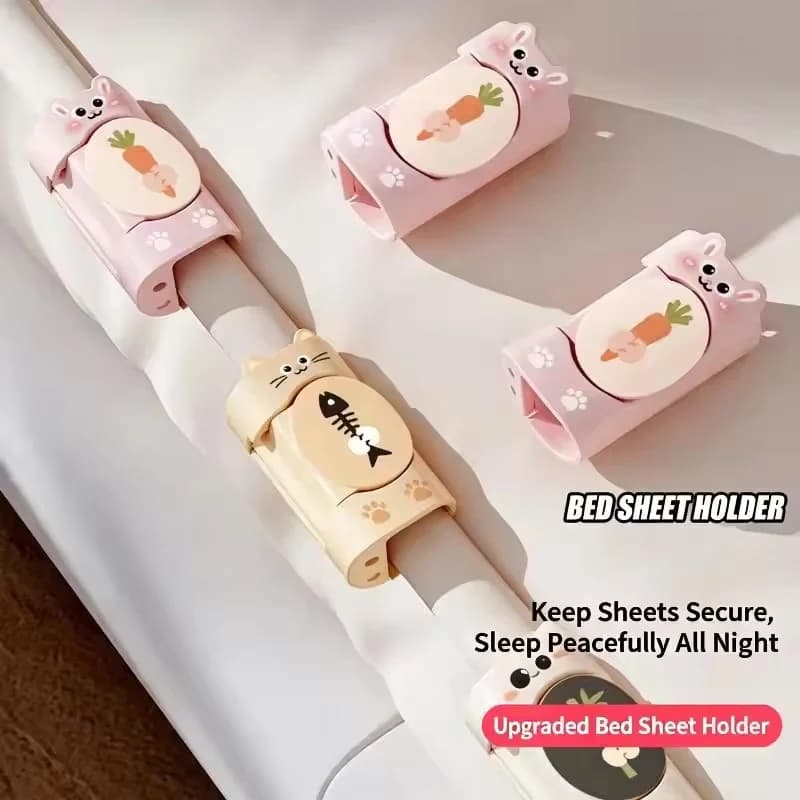 6pcs Bed sheet fixing buckle bed sheet shifting fixing clip bed circumference fixer down quilt cover buckle Cable organizer