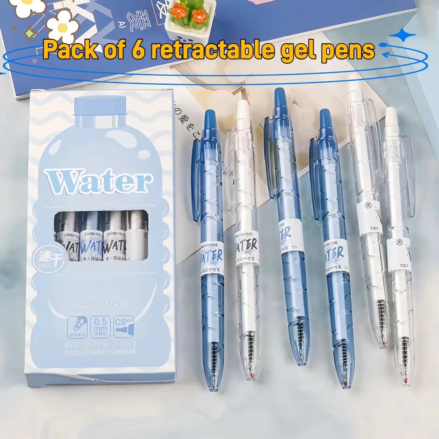 Innovativa penna gel retrattile con doppia punta a sfera • Punta CS da 0,5 mm • Inchiostro nero • Fusto semitrasparente • Asciugatura rapida • Alta estetica