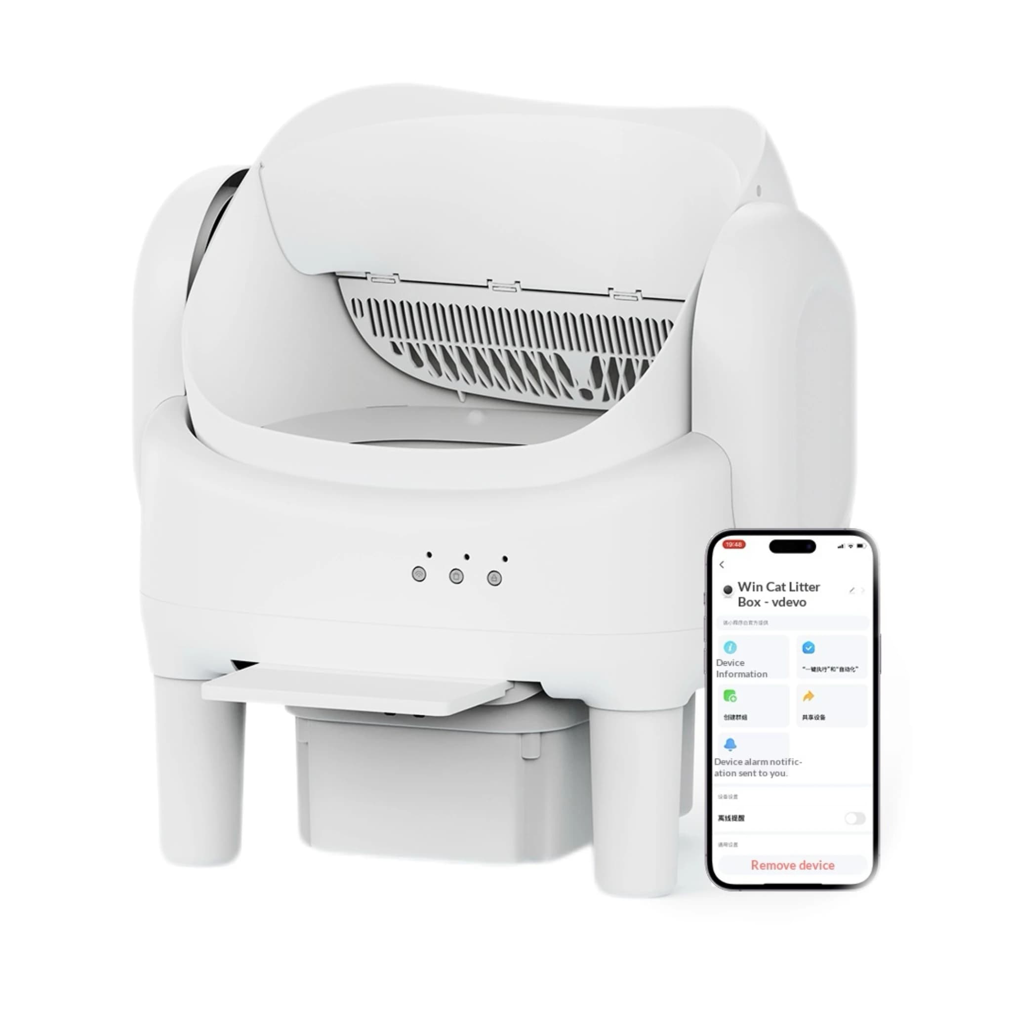 Smart Self-Cleaning Cat Litter Box, Control with Radar Sensor Safety Protection, Automatic Cat Toilet Pet Supplies