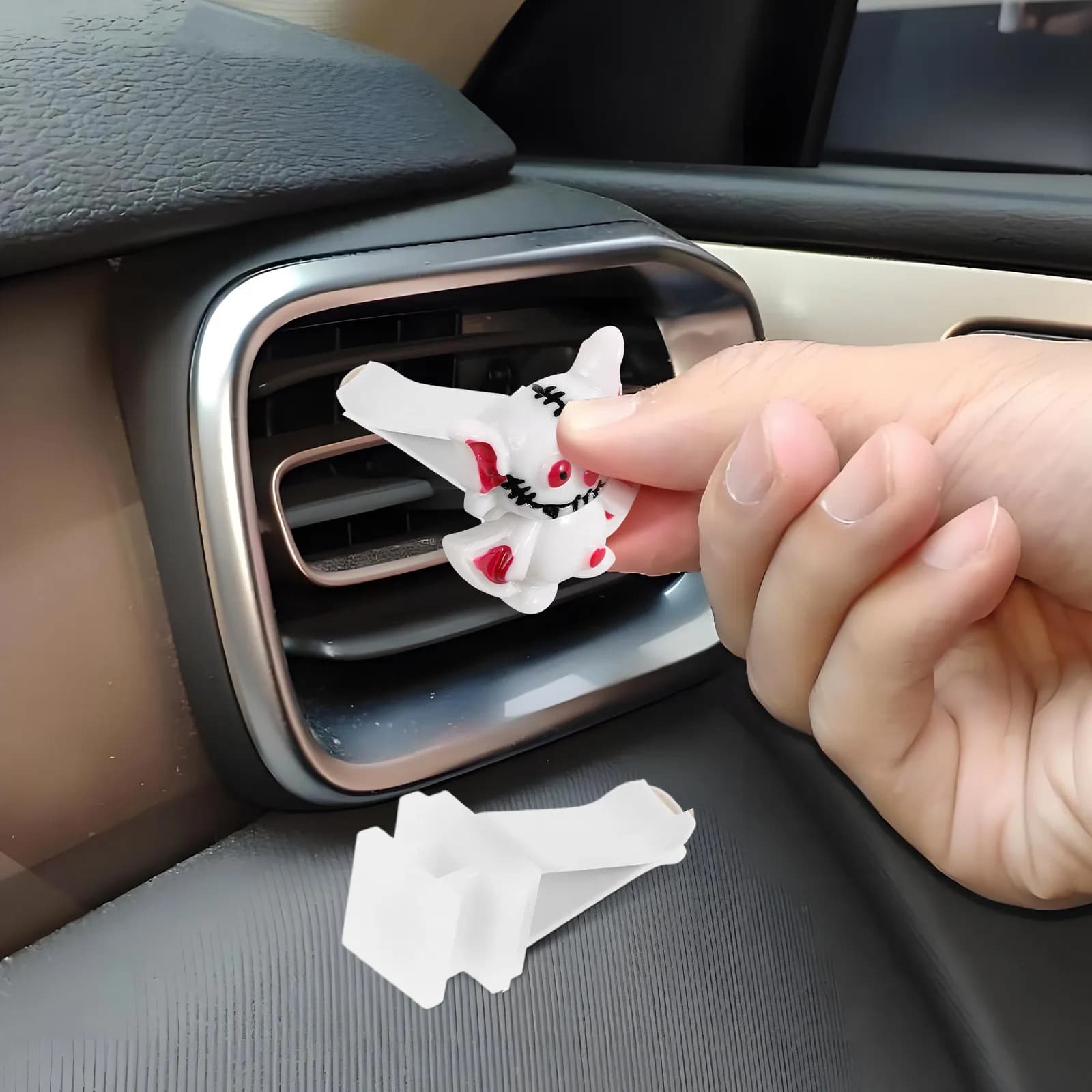 10 Pezzi Diffusore di Aromi Ricaricabile per Auto, Profumo di Pesca, Clip per Bocchetta di Ventilazione Universale