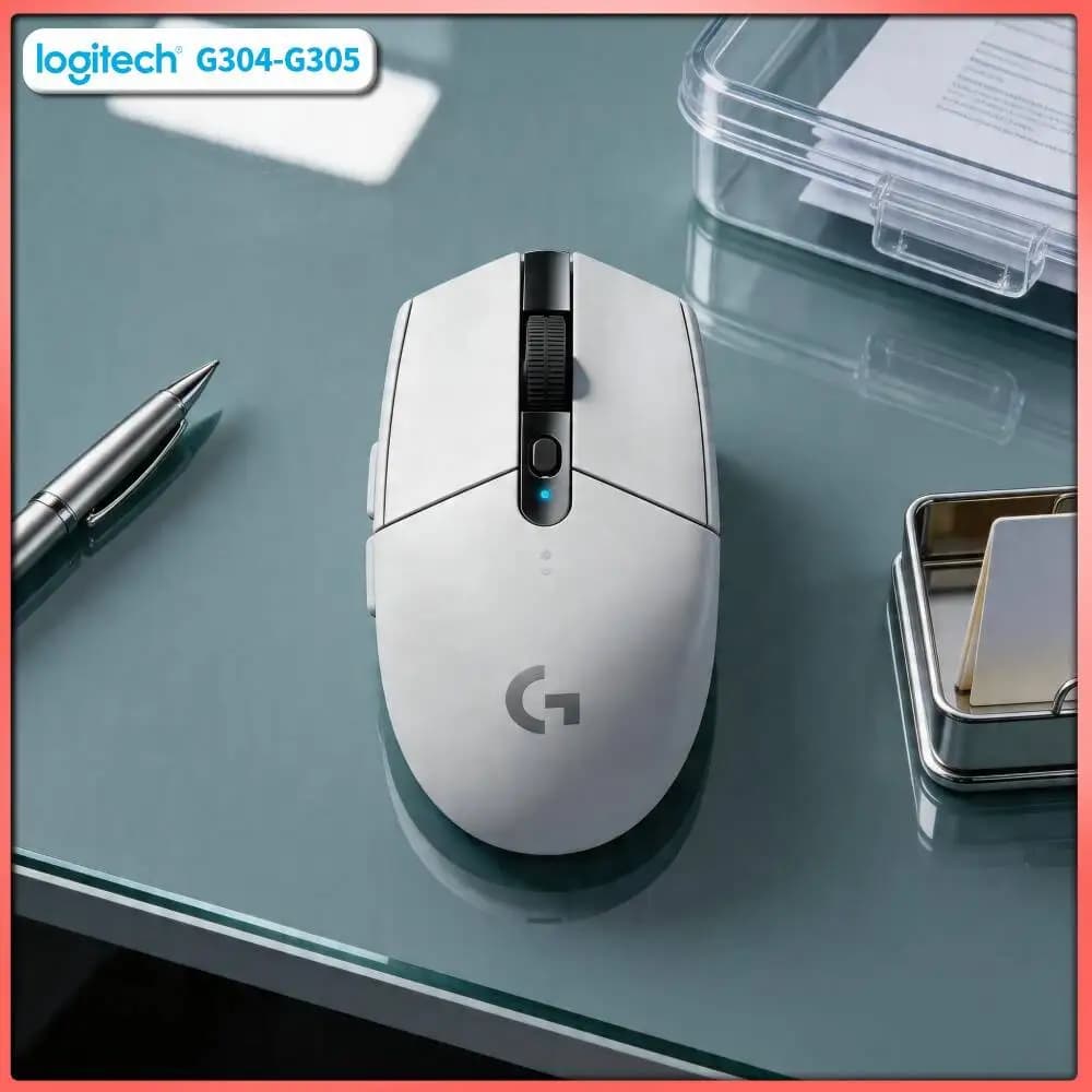 Logitech G305 Gaming Mouse with LIGHTSPEED Wireless, 12000 DPI HERO, 6 Programmable Buttons, 250h Battery, For PC and Mac