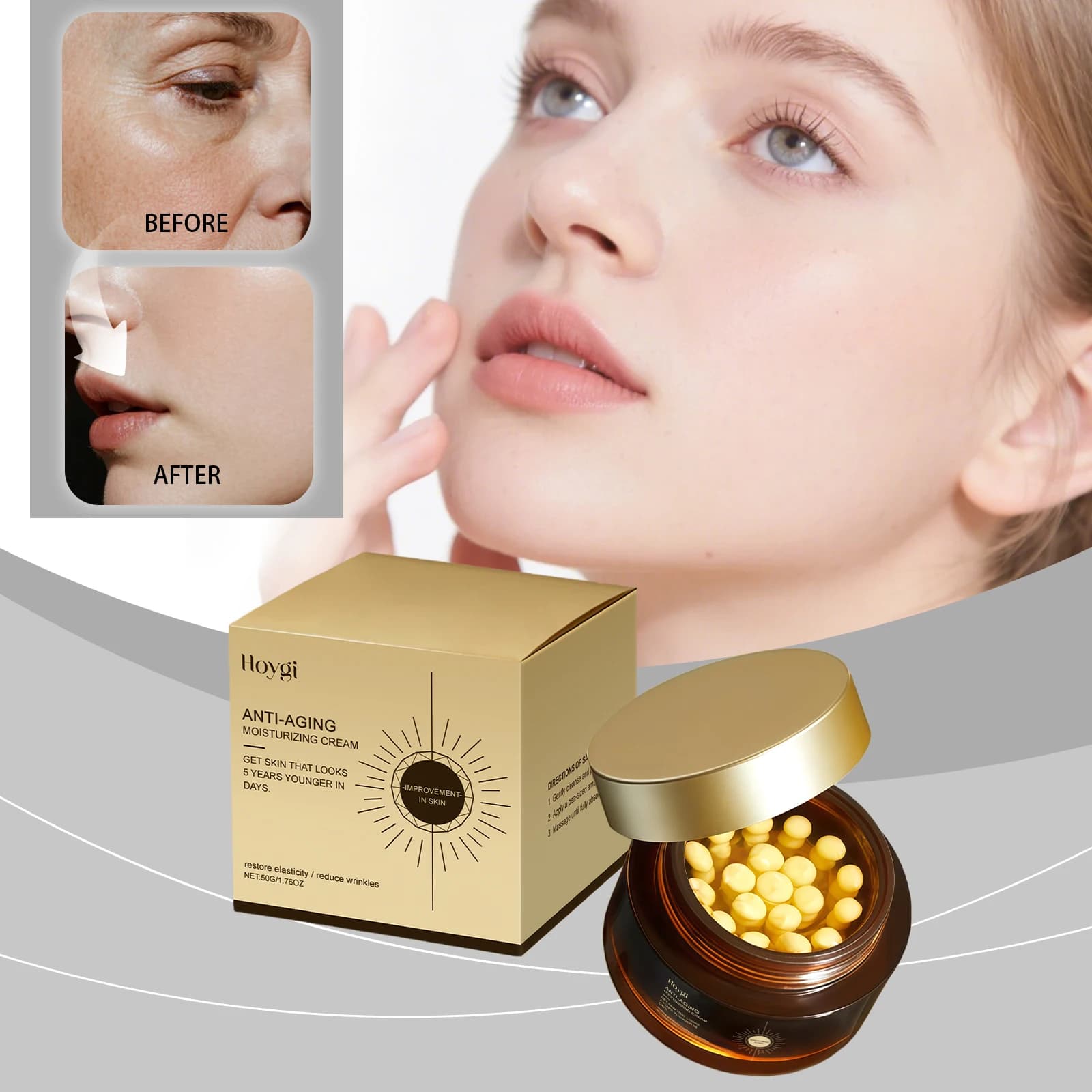 Retinol Lifting Rassodante Cream For Hydrating Face Removal of Rugs Levigating Collagen Hyaluronic Acid Creams Skin Care Products