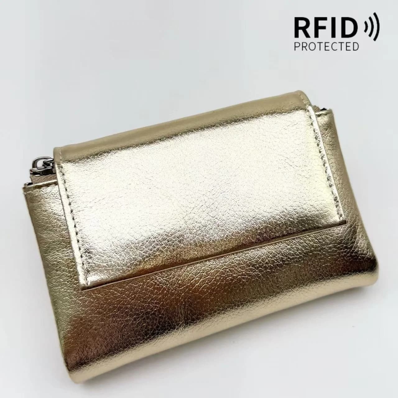Short Genuine Leather Purse RFID Card Holder Wallet Women Mini Soft Real Cow Leather Clutch Bag 2026 New