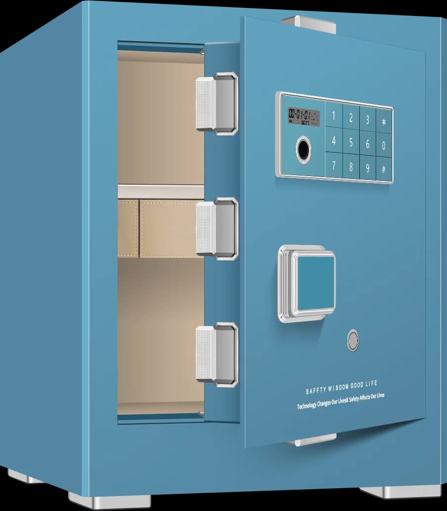 Sistema di allarme di sicurezza sicuro per la casa intelligente Cassetta di sicurezza Serrature digitali elettroniche Cassetta di sicurezza domestica