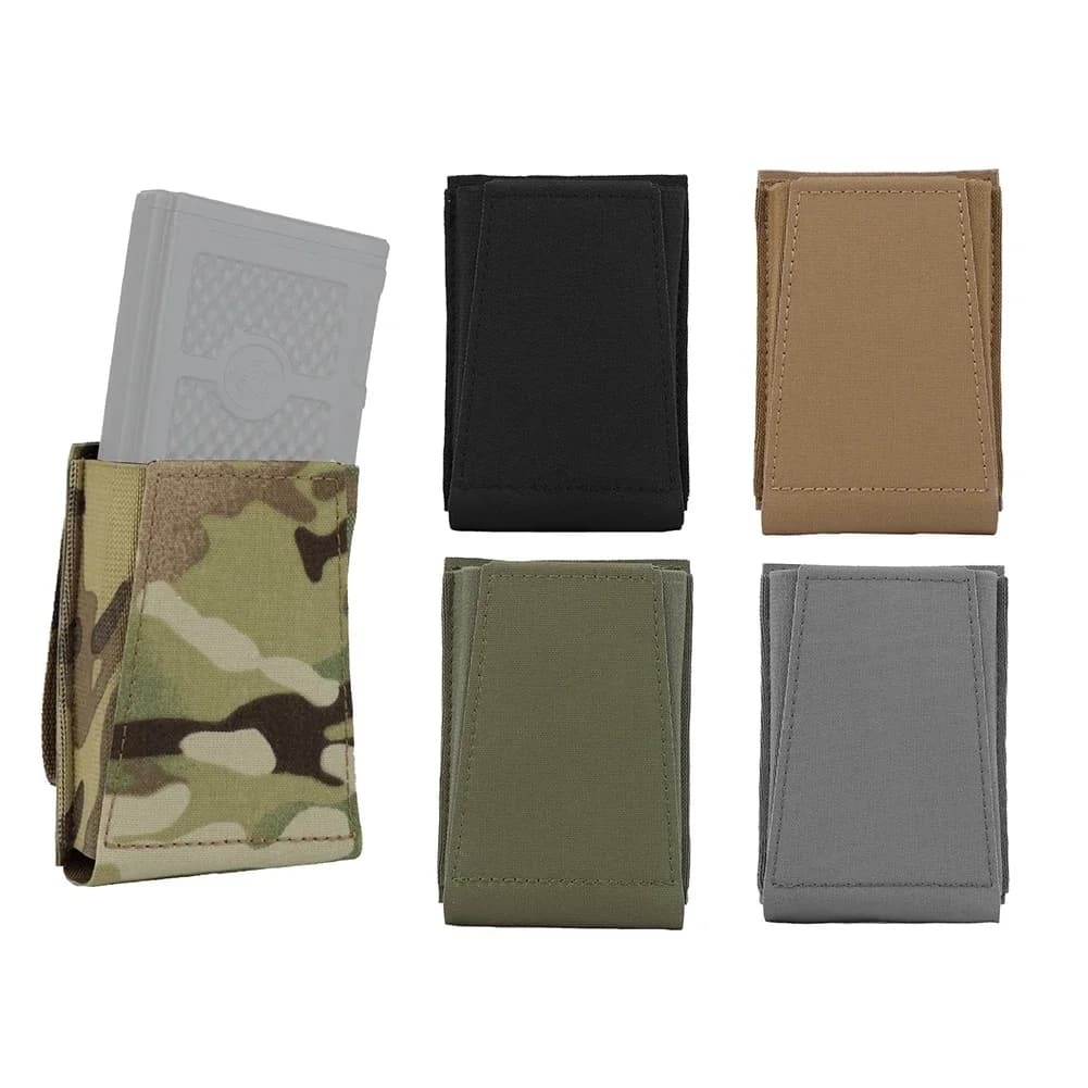 Open Type Single Rifle Mag Pouch AR 5.56 .223 Magazine Holster AK .762 Cartridge carrier for Equipment Molle Belt Vest