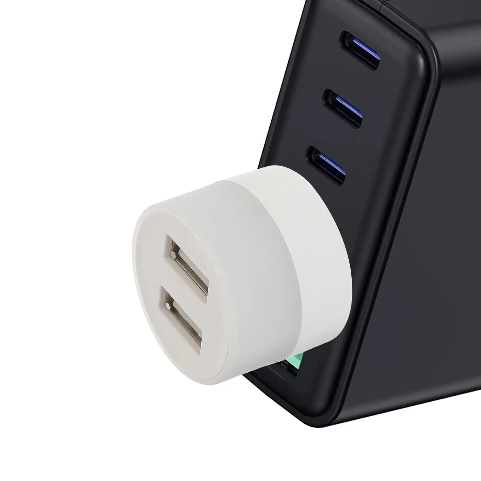 2Pcs USB Night Light with 2-Port USB Hub Ambient Lighting for Car Interior Bedroom Desk Pc Power Bank Portable Low Power High