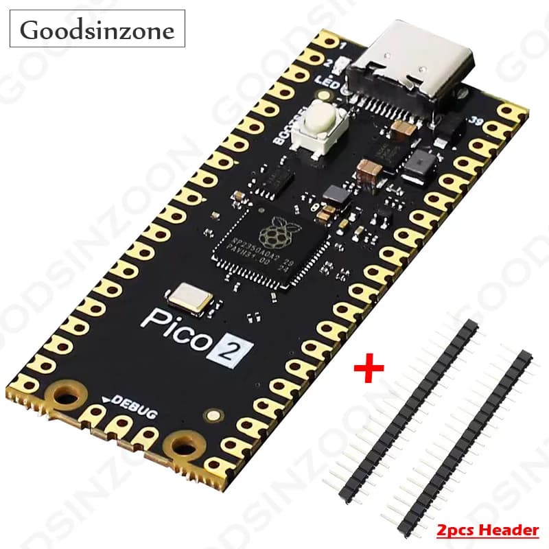 Scheda di Sviluppo Raspberry Pi Pico 2 con Microcontrollore RP2350 (Chip RP2350) e Scheda Madre USB Type-C Pico2