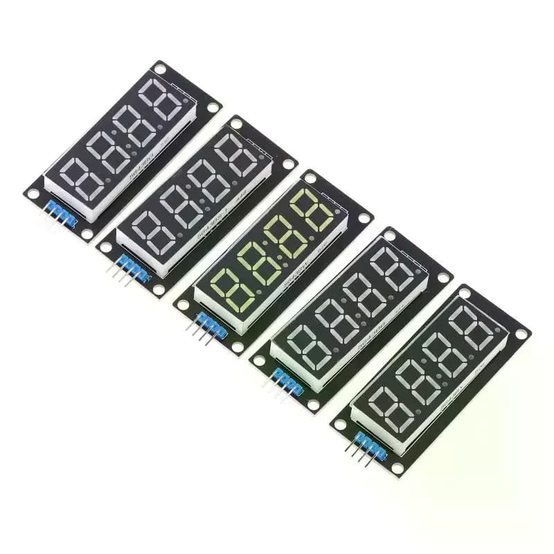 TM1637 4 Bit Digital LED Tube Display Module 7 Segment Display Module LED Electronic Display Module for Arduino