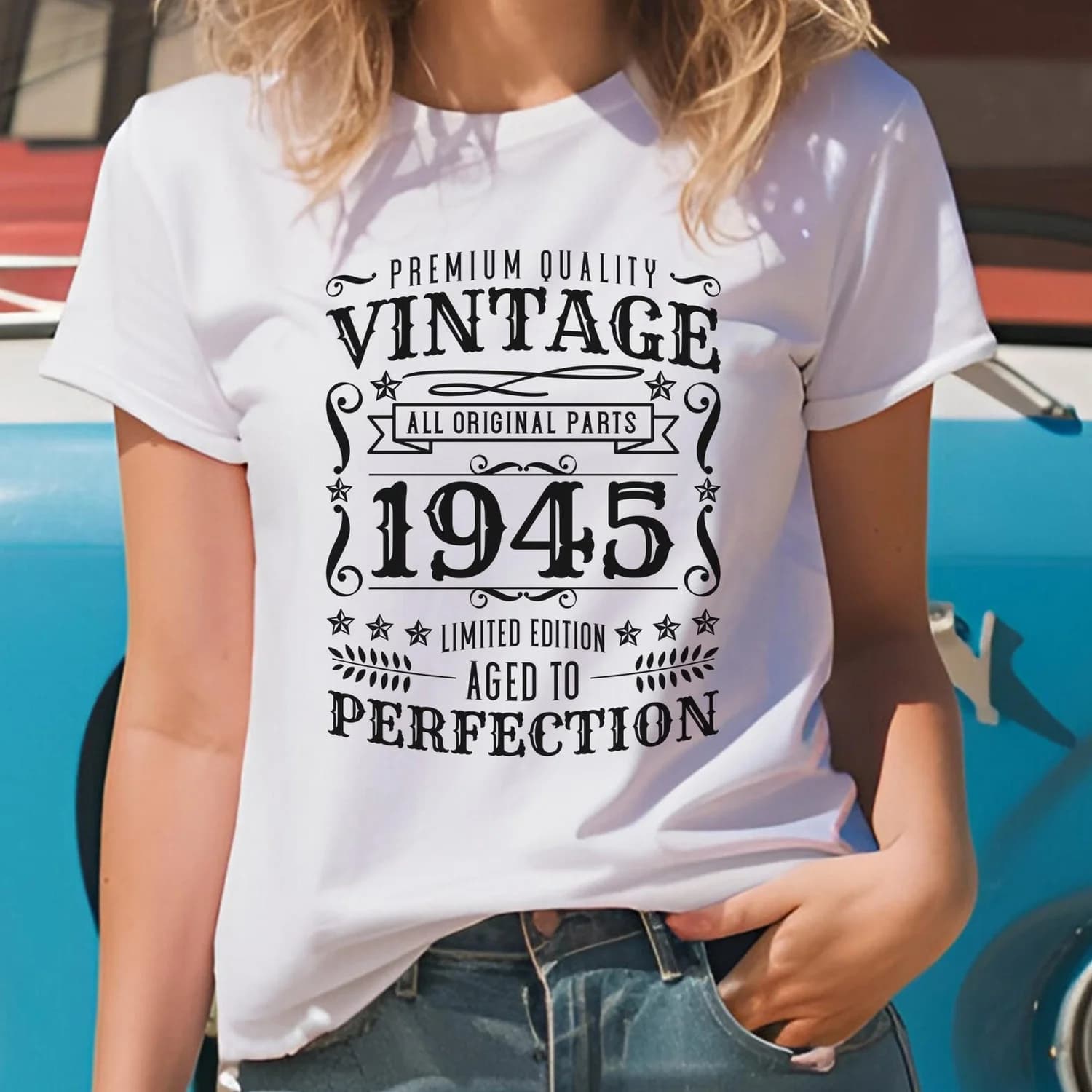 1945 Vintage T-Shirt, 80Th Birthday T-Shirt, 1945 Birthday, 1945 Vintage Style, 80Th Birthday Gift