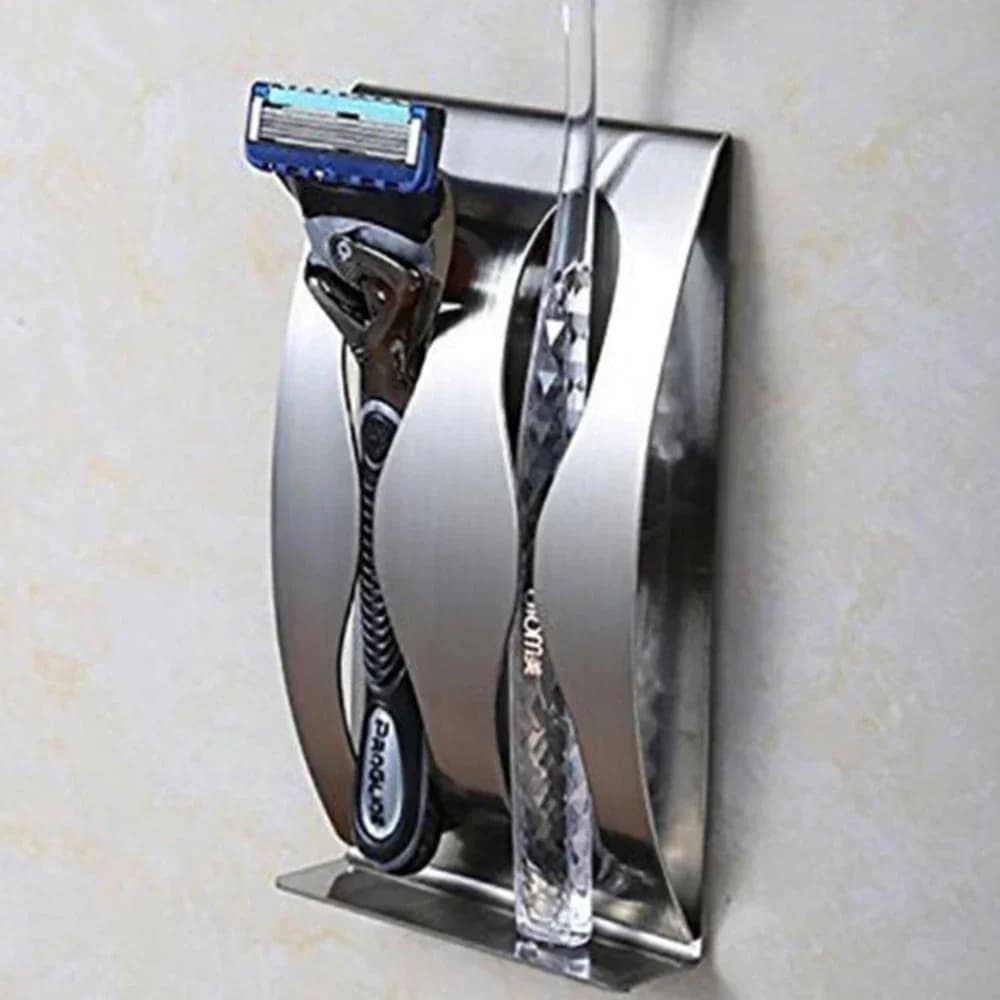 1 * Portaspazzolino da parete in acciaio inossidabile con doppio/tre fori per bagno Nuovo