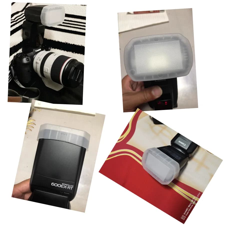 Softbox diffuser for Photo Flash Compatible with Canon 600EX and Yongnuo 600EX-RT Speedlite