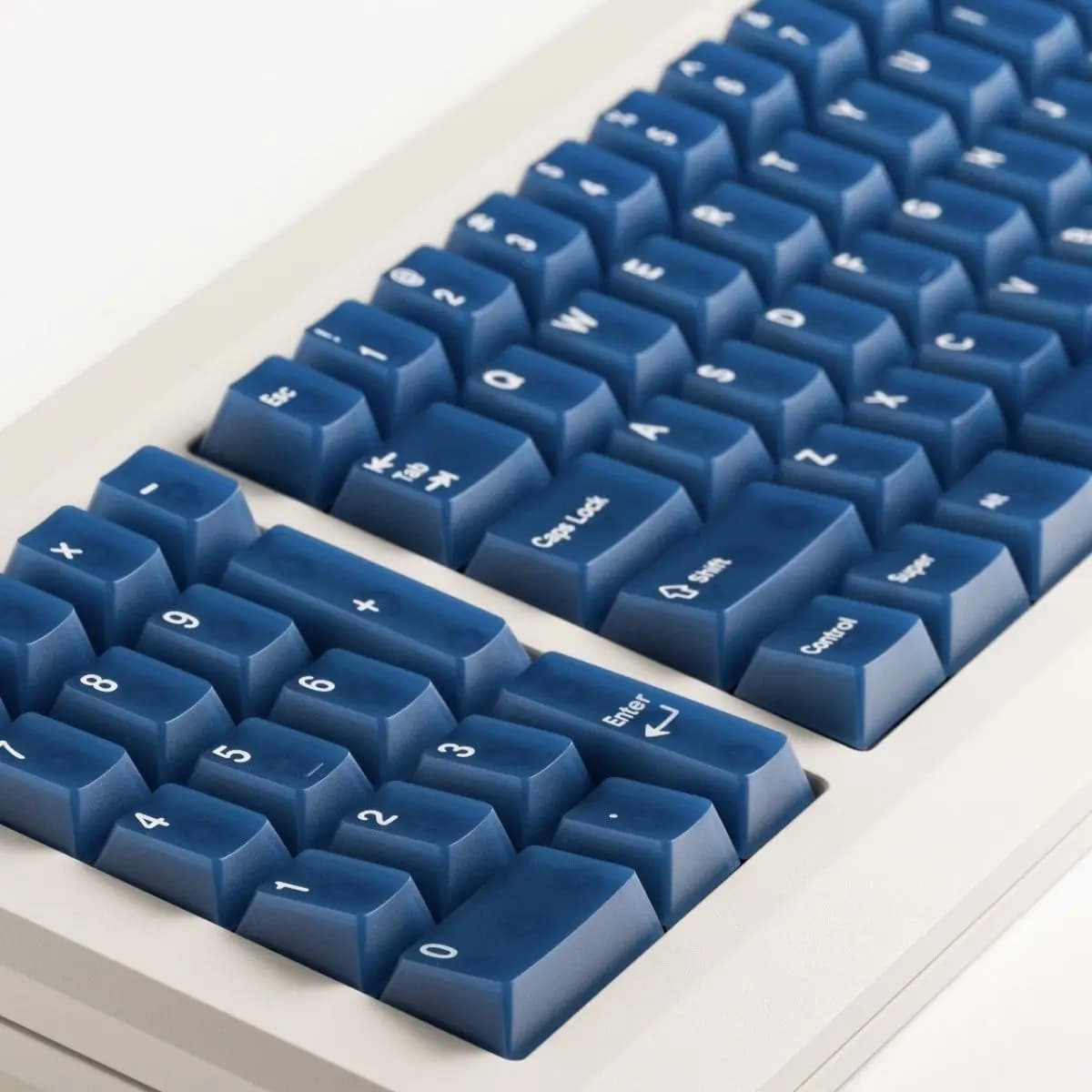 Transparent Klein Blue Cherry Profile 132 Keys PC Translucent Fog Key Caps Additional Keys for Mechanical Keyboard Ajazz Ak820