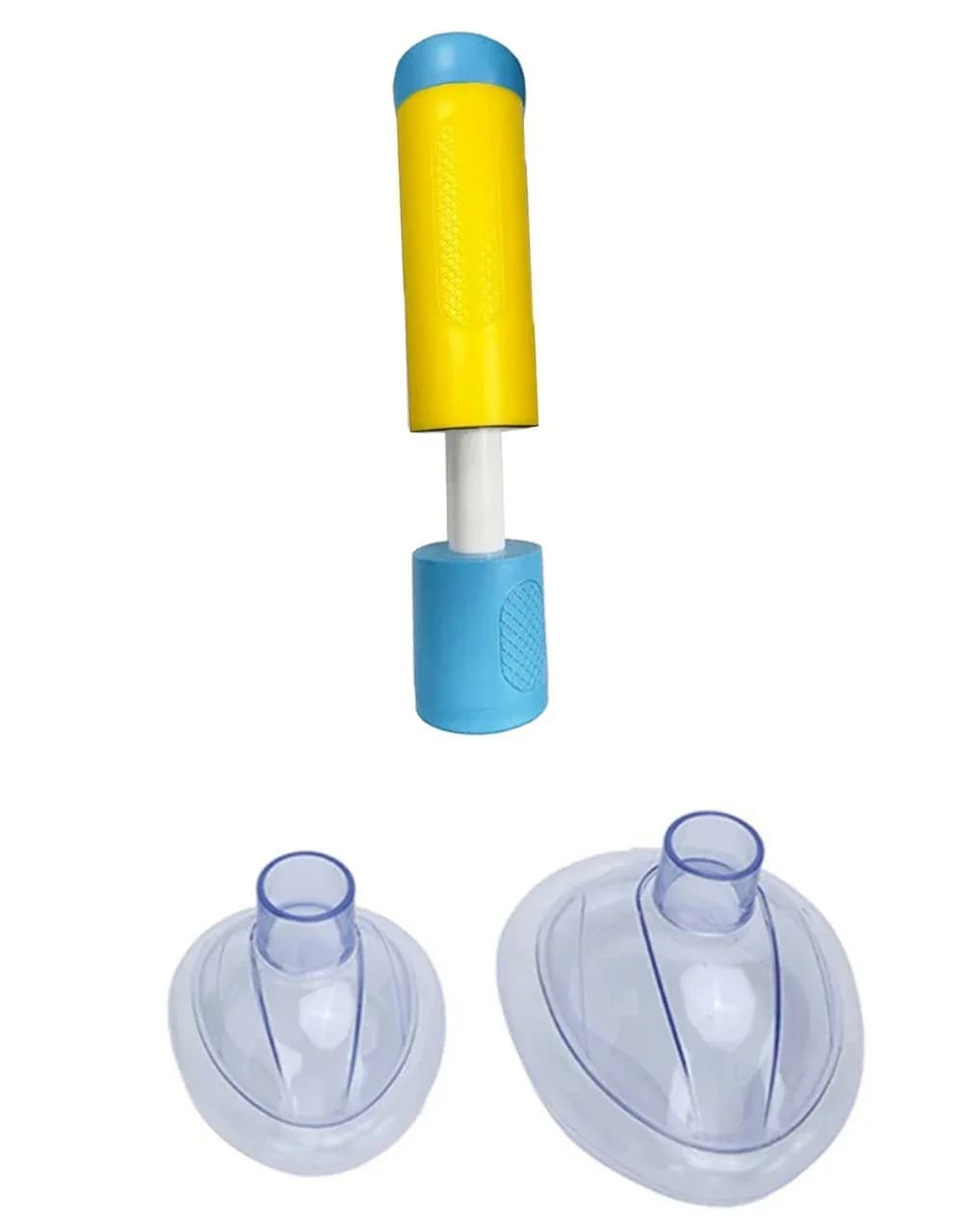 Dispositivo di Soccorso Anti-Soffocamento per Manovra di Heimlich con Maschera Facciale, Kit di Pronto Soccorso d'Emergenza per Adulti e Bambini, Anti-Asfissia