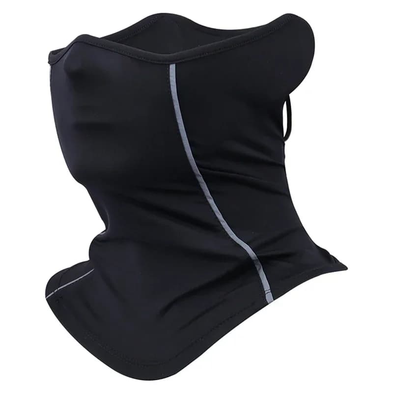 Riflettente Nigh Riding mezza maschera per il viso estate protezione solare in seta a prova di polvere collo sciarpa sport Bandana uomo donna maschera da ciclismo