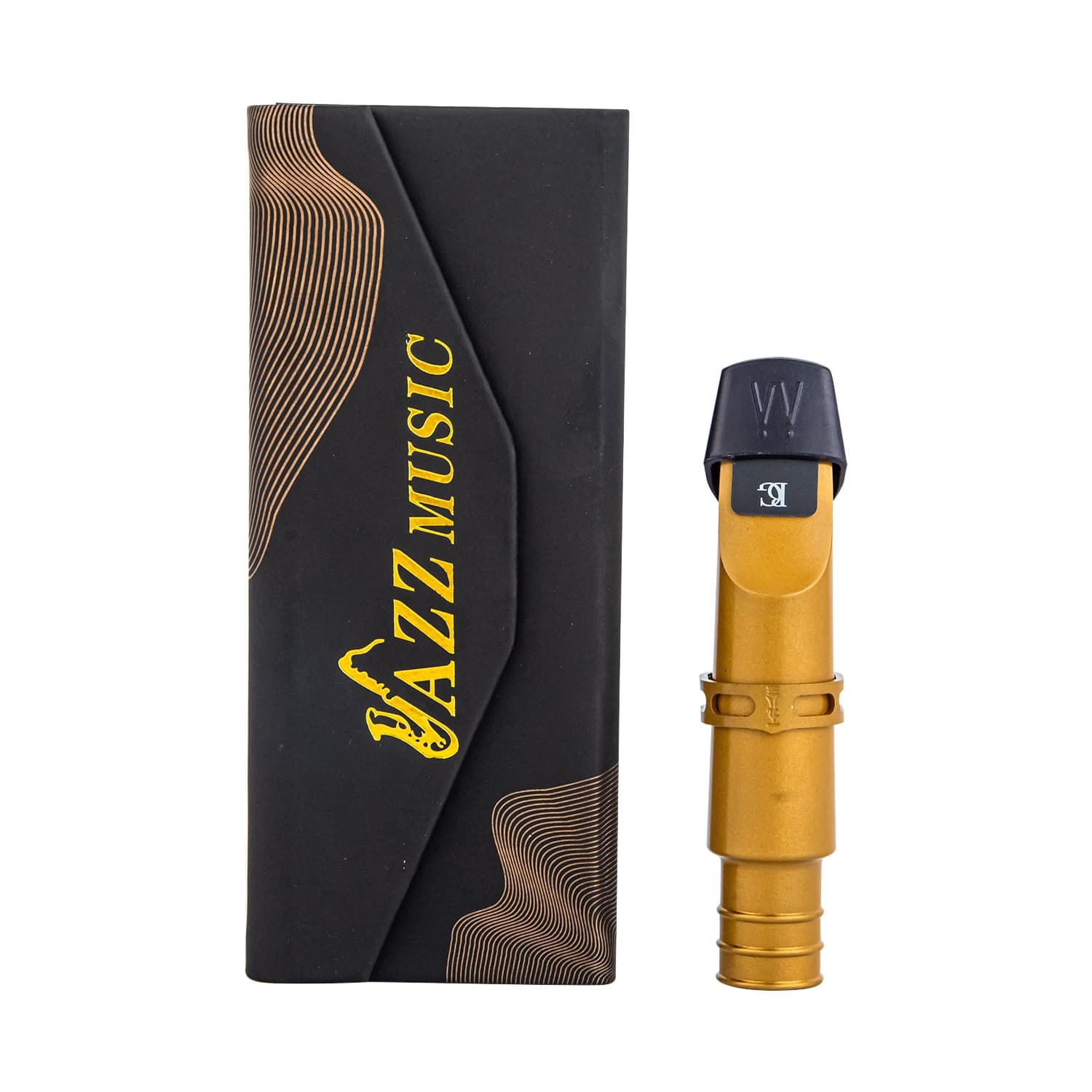 High Quality Sandblast Golden Tenor Soprano Alto Saxophone Metal Mouthpiece Gold Plating Sax Mouth Pieces Accessories Size