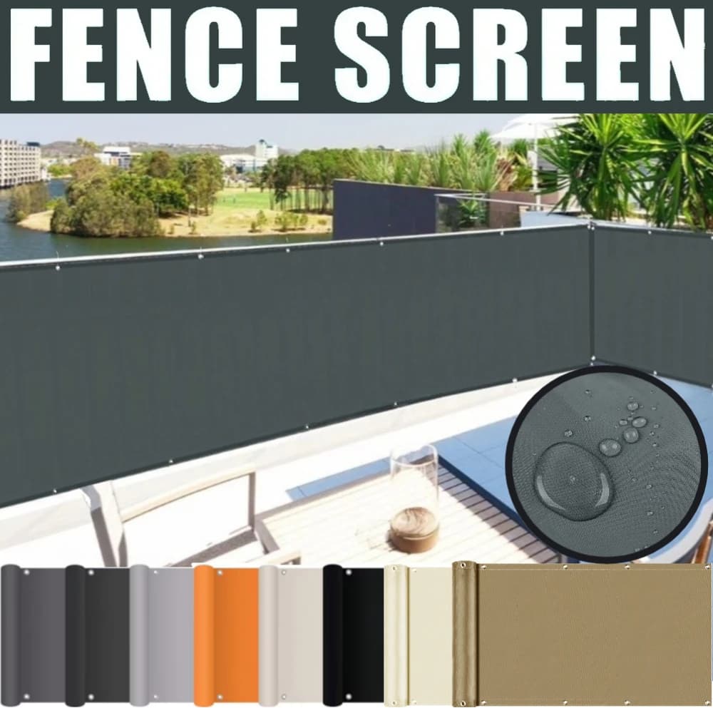 Telo frangivento e schermante per la privacy, impermeabile, per balcone, patio, giardino, cortile, con corda antivento