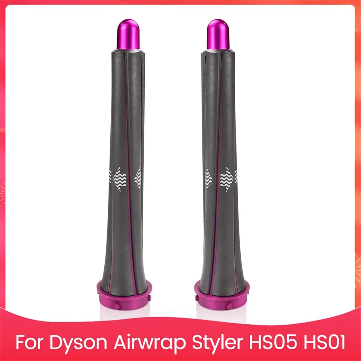 A31F Attacco per barili di ferro arricciacapelli lunghi 20 mm a caldo per styler HS05 HS01, strumento professionale per bigodini per volume e forma