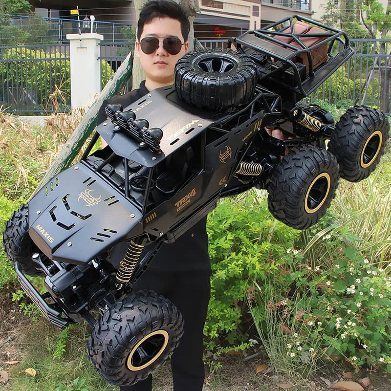 Car RC 4WD 1:12 / 1:16 with LED lights, Radio control 2.4G, Buggy Offroad, Remote Trucks, Children's Toys