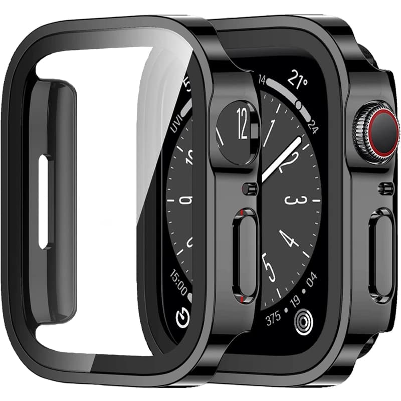 Custodia impermeabile per Apple Watch 7 8 9 45/41mm con protezione schermo temperata per iWatch serie 5 SE 6 40/44mm Ultra1 2 49mm 10 42mm 46mm