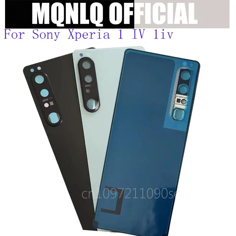 For Sony Xperia 1 IV 1iv XQ-CT72 SO-51C A201SO Battery Back Cover Repair Replace Door Rear Case + Camera Lens
