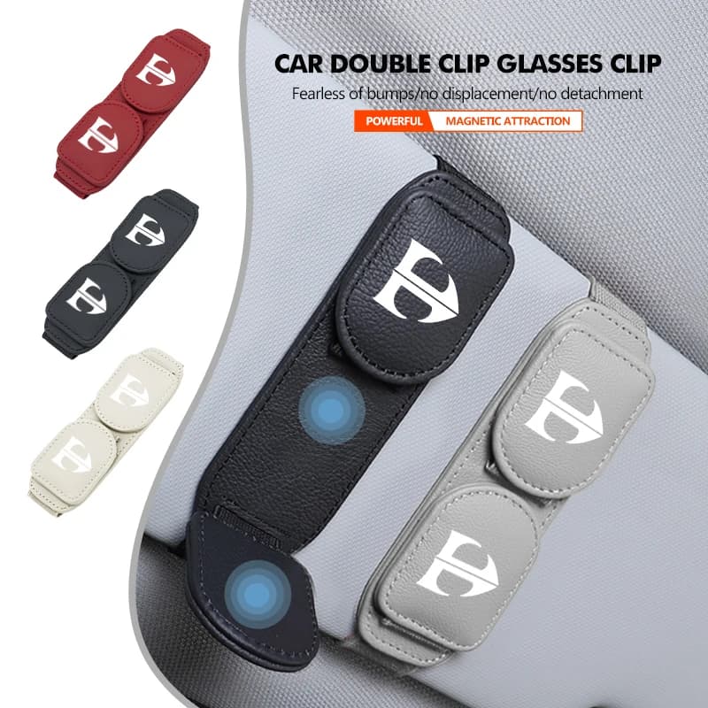 For Hyundai Velcro Strap Car Sun Visor Eyeglasses Storage Clip Accessories Tuscani II III IV Tuscani Coupe Tiburon I30 I20 IX35