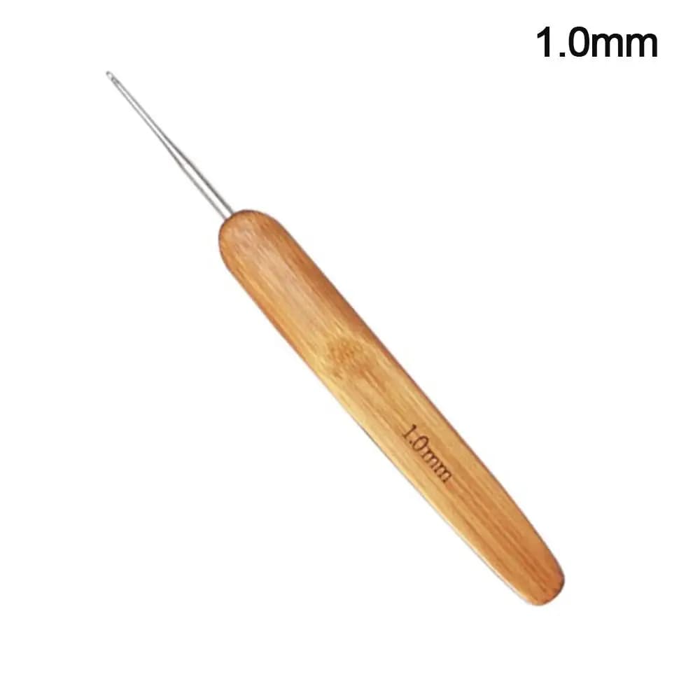 New Bamboo Wooden Crochet Hooks Small Size Long Crochet Needles Crocheting Needles Hand Weave Tool