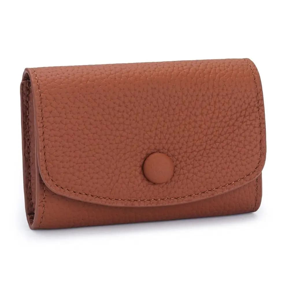 Fashion Short Style Genuine Leather Wallet First Layer Cowhide Compact Size Coin Purse Foldable Simple Card Holder Daily Carry