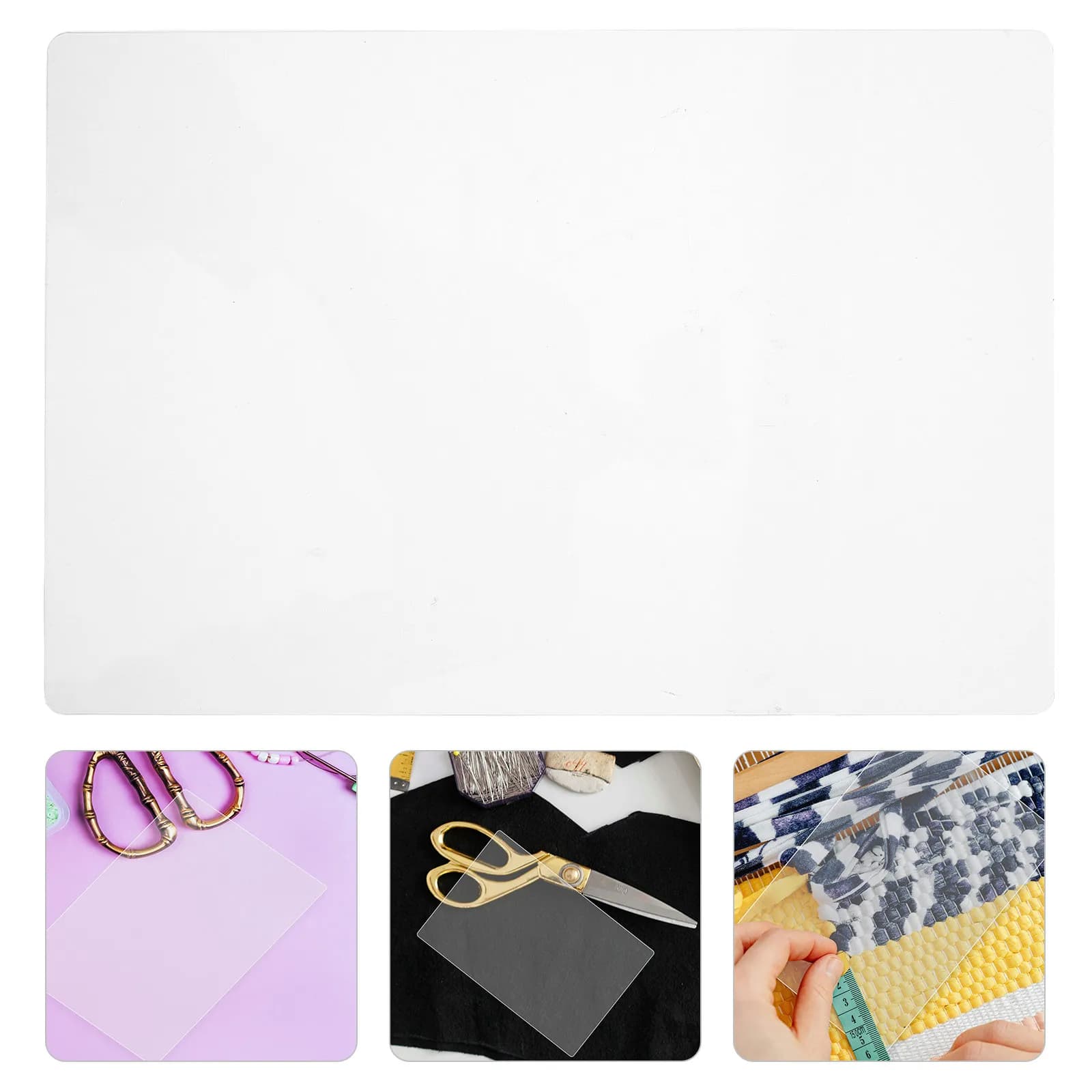 Standard Transparent Cutting Mat Acrylic Board for Die Cutting Machines Clear Reusable Embossing Pad Crafting Sewing
