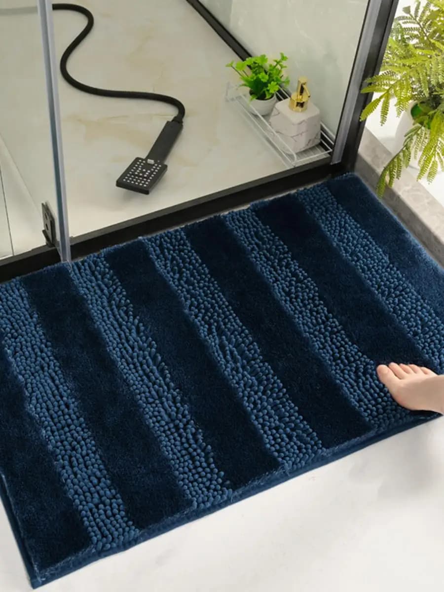 Tappetino Quadrato Antiscivolo Morbido al Tatto per Bagno, Versione Rinforzata per Uso Domestico, in Perla Antung
