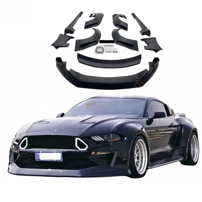 High Quality Clinched Style Carbon Fiber Wide Body Kit Fit for 2018‑2023 Fenders Front Diffuser Side Diffuser Trunk