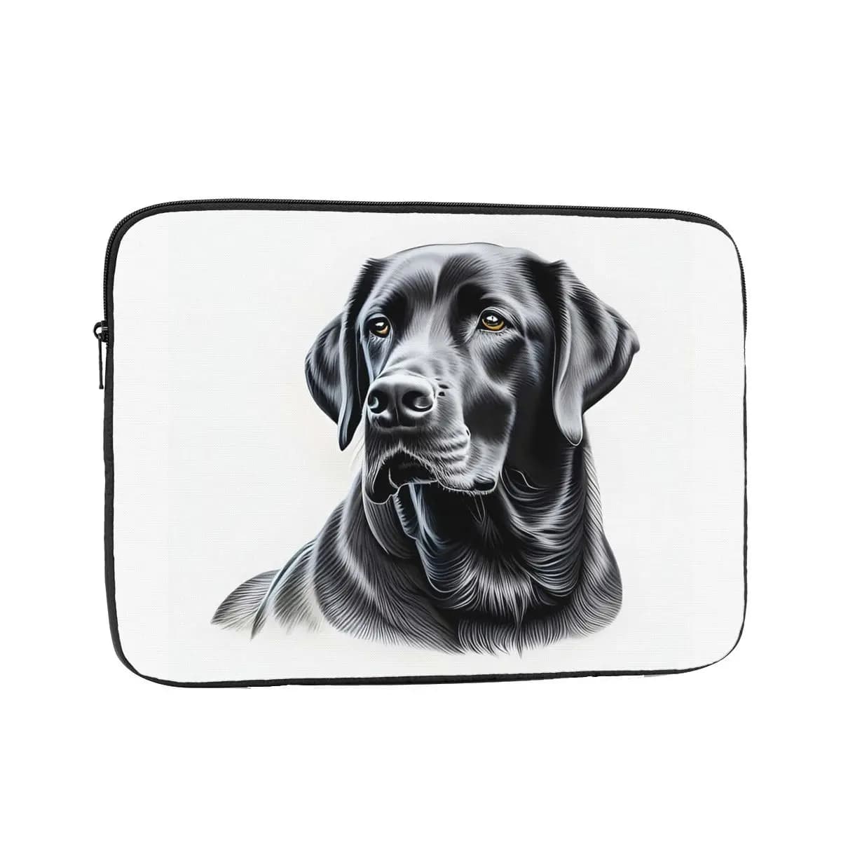Custodia protettiva per laptop Labrador Retriever nera Borsa per notebook da 10 12 13 15 17 pollici Custodia antiurto per tablet