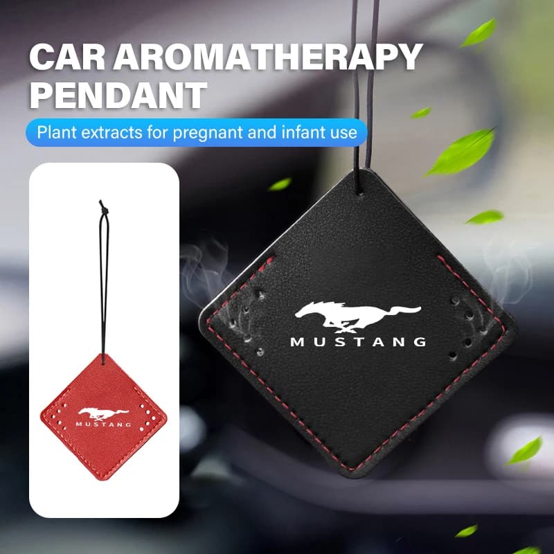 Car Perfume Pendant Air Freshener Hanging Auto Accessories For Mustang Fiesta Kuga Edge Mondeo Fusion Explorer GT