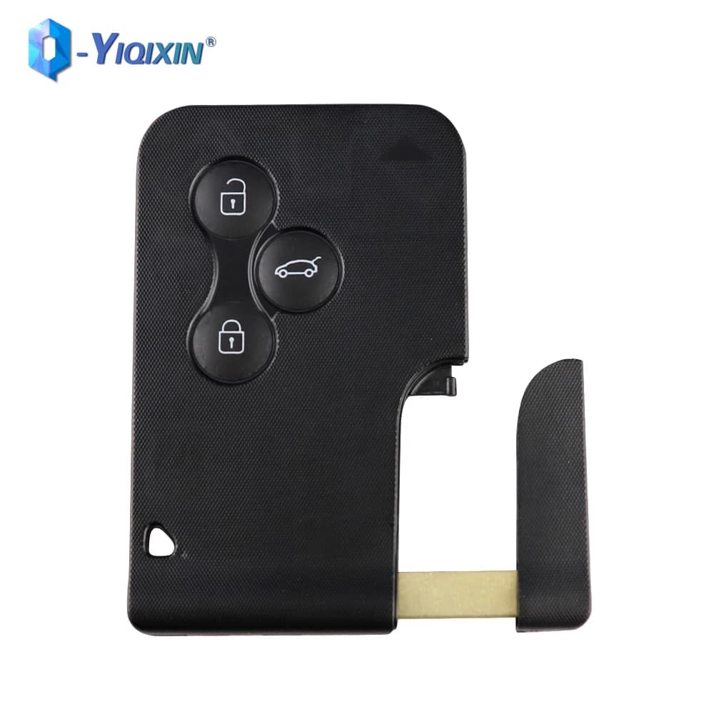 YIQIXIN 3 Pulsante di Ricambio Chiave A Distanza Dell'automobile Borsette Per Renault Clio Logan Megane 2 3 Koleos Scenic 2003-2008 Fob Smart Card copertura
