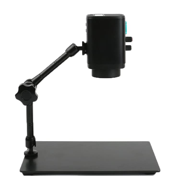 Obiettivo della fotocamera con zoom elettronico per l'industria della fotocamera per microscopio video 1080P integrato con supporto per microscopio a LED Set di registrazione video 4K