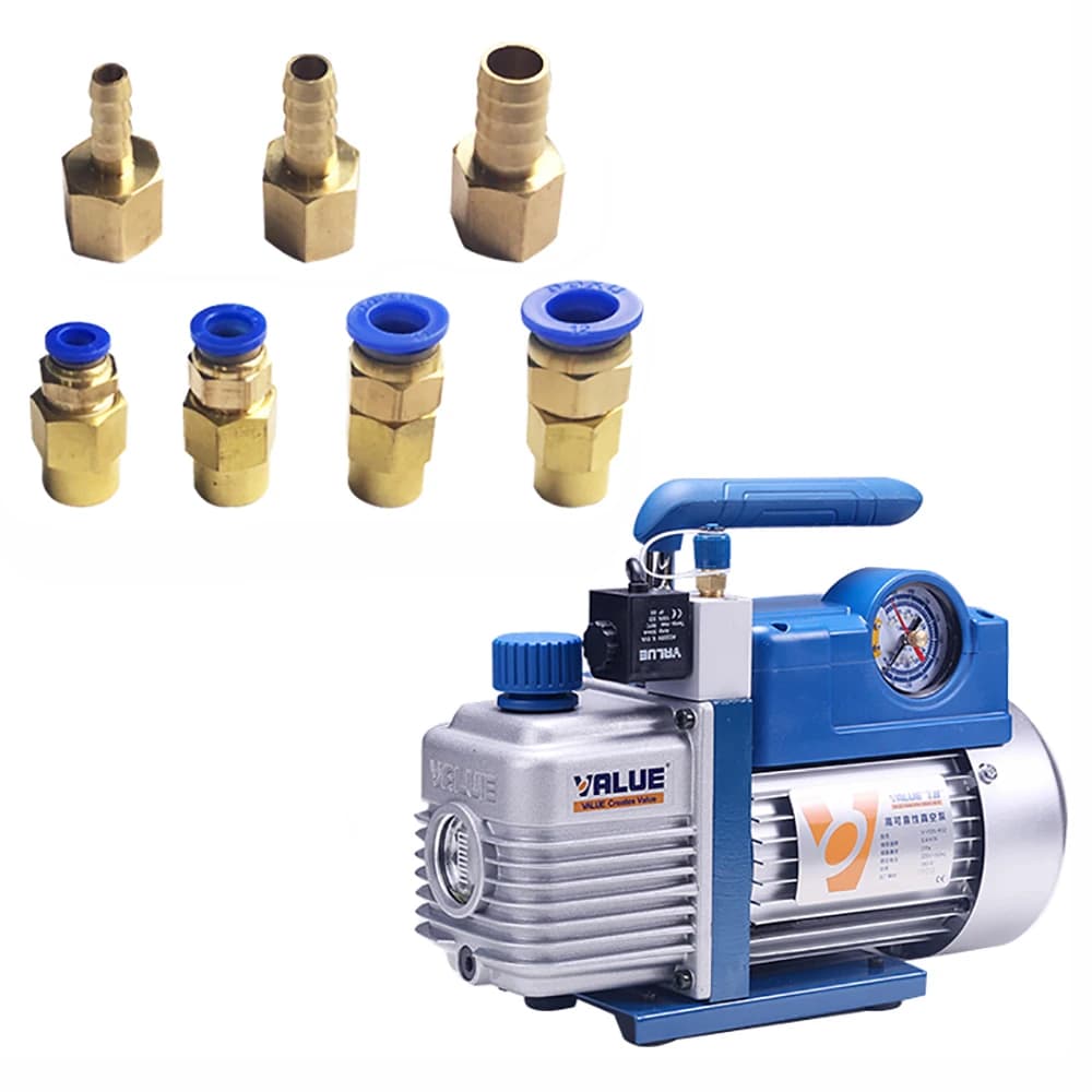 Connettore in ottone per pompa a vuoto 6/8/10/12mm Adattatore in ottone Rame Attacco rapido 7/16 per accessori per compressore d'aria per pompa acqua olio