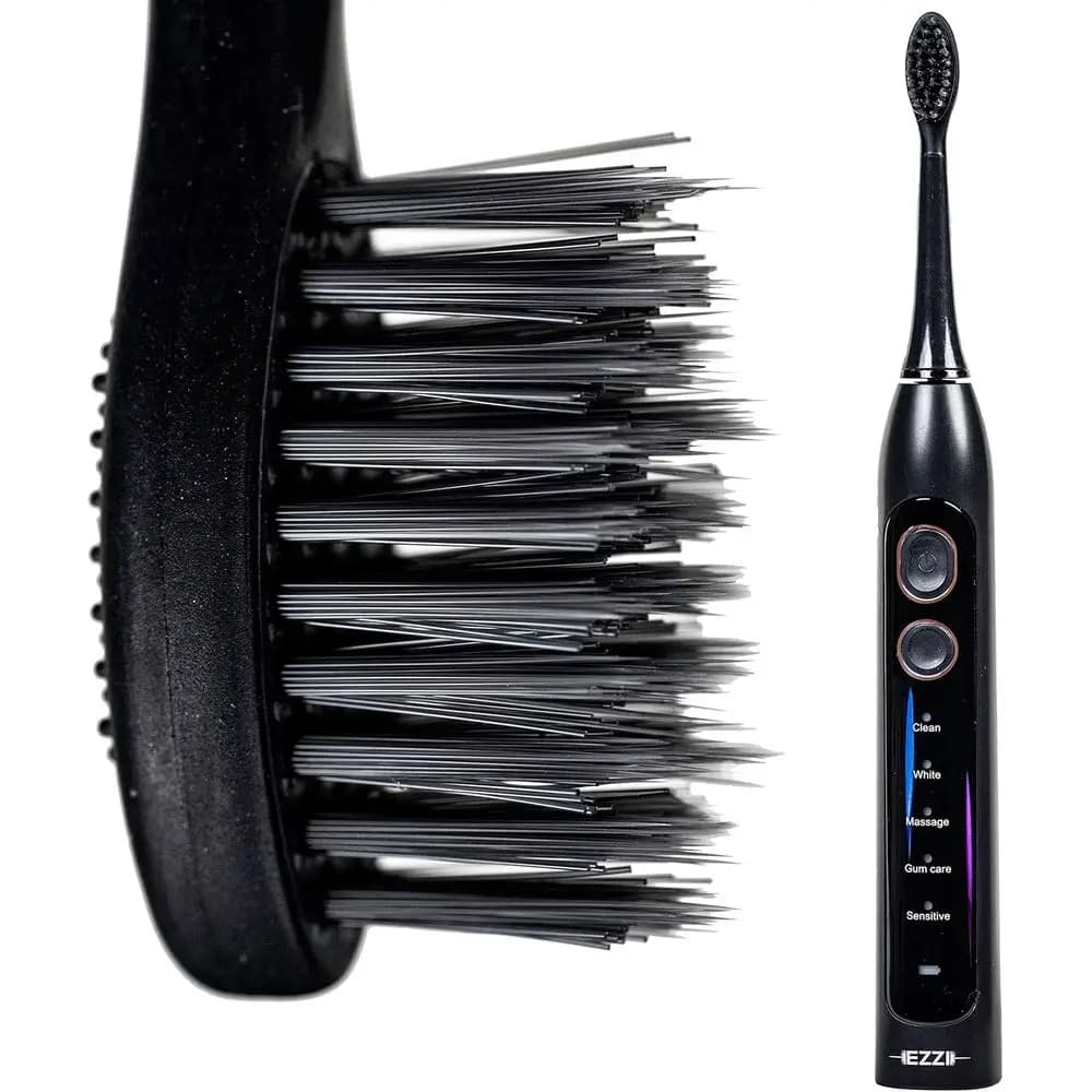 High Frequency Rechargeable Electric Toothbrush with Disposable Seeds for Sensitive Toothbrush, Gemini Care, Whitening and Travel Use
