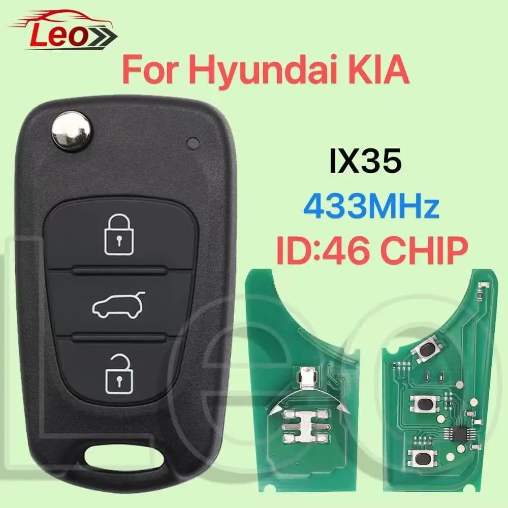 Auto Flip Chiave A Distanza 433 MHz ID: 46 CHIP Per Kia Picanto Sportage K5 K2 Per Hyundai I20 I30 IX35 I35 Accent Solaris Elantra Picanto