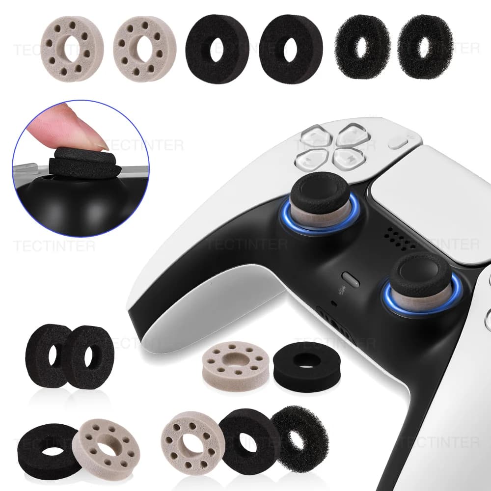 12 Pz/set Morbido Obiettivo Assist Anello di Spugna Per PS5/PS4/Xbox/Switch 2 Controller Joystick Gamepad Anello di Bersaglio di Precisione di Controllo del Movimento