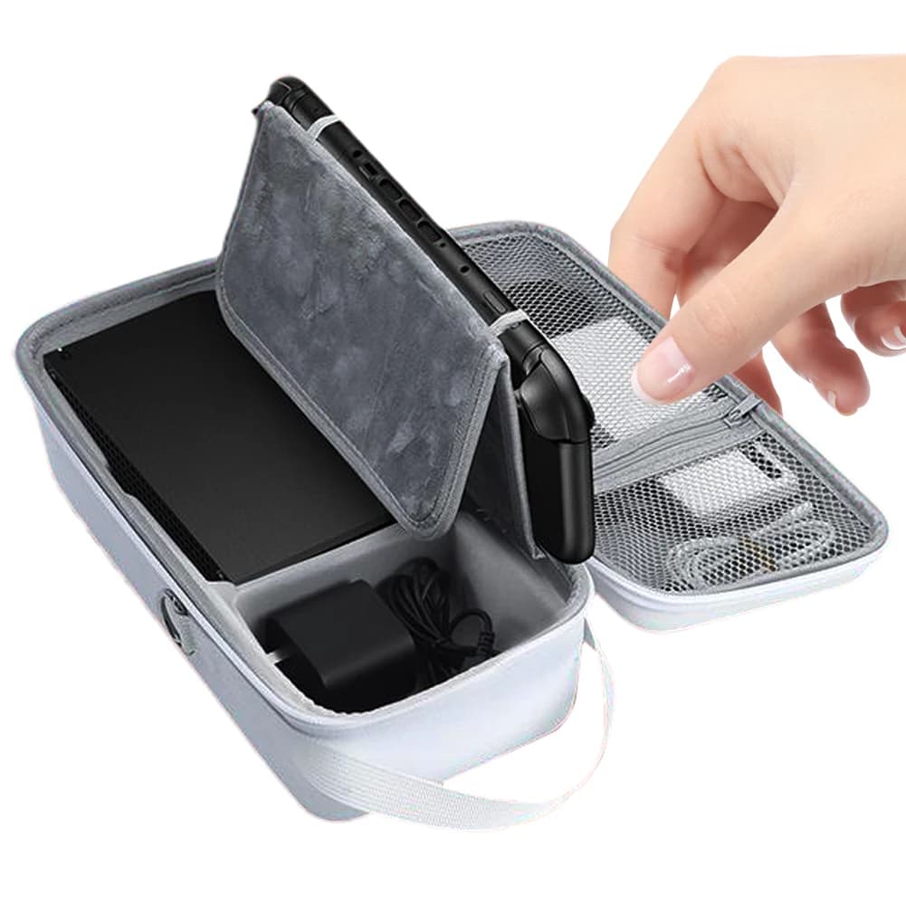Custodia rigida per Nintendo Switch 2, borsa portaoggetti portatile in EVA con guscio rigido per esterni