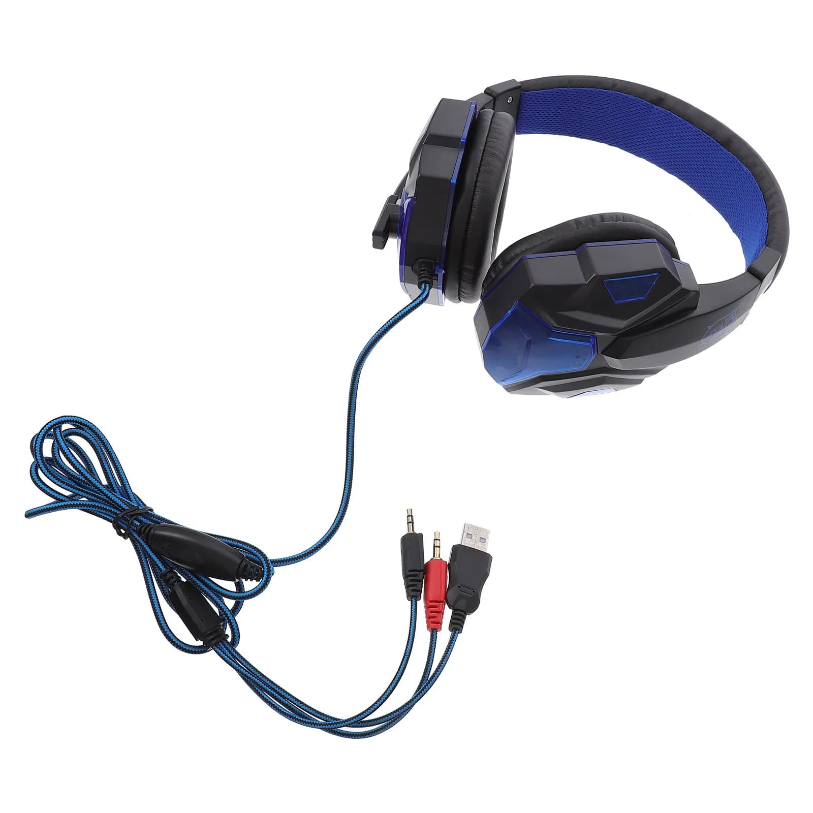 Cabled Gaming Headphones with Microphone Clearing Rumor, Over-Ear Headphones with Convenient Protein Bearings, USB Gaming Headphones Braided