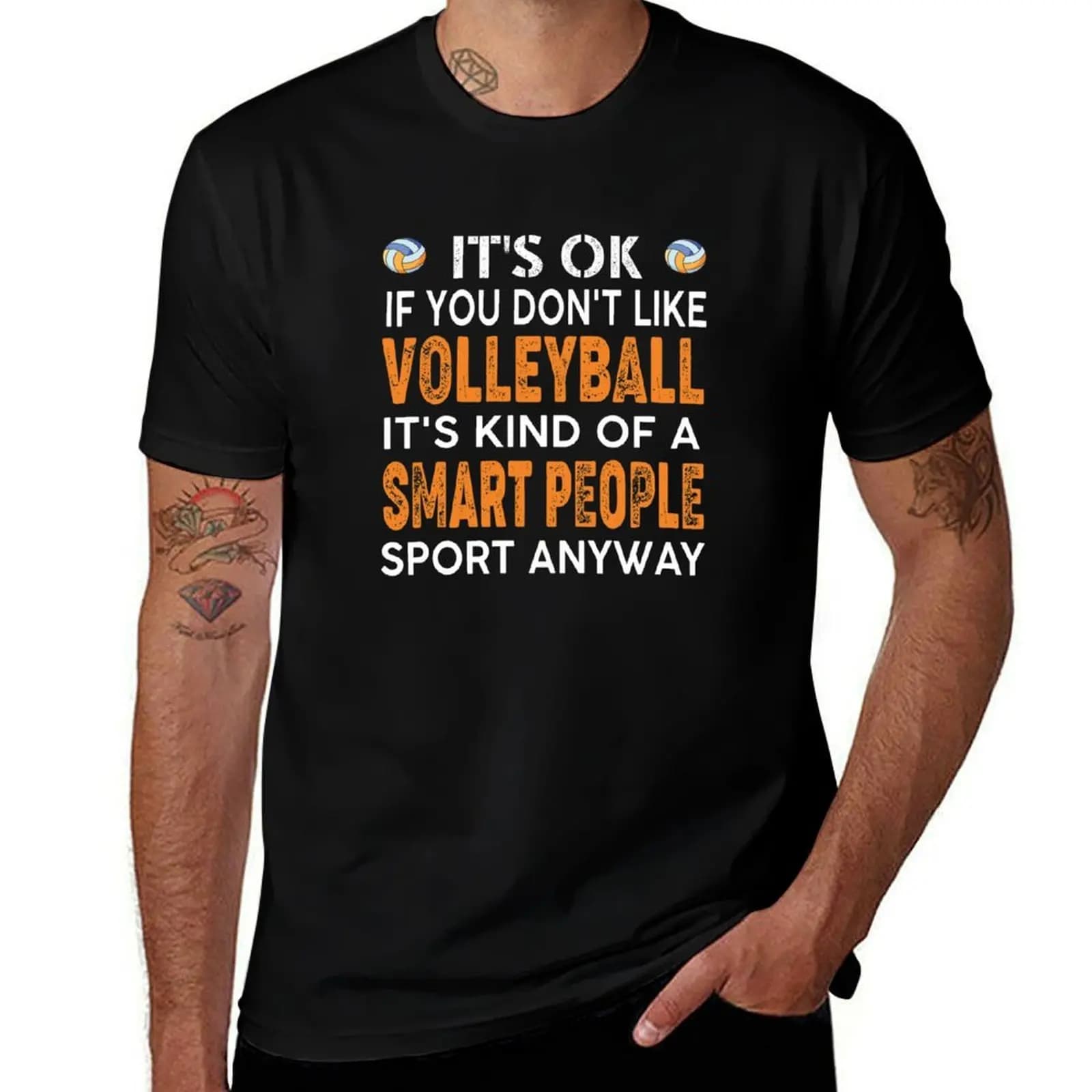 Volleyball Lover Gift For Volleyball Player T-Shirt High Elasticity Sports T-Shirt